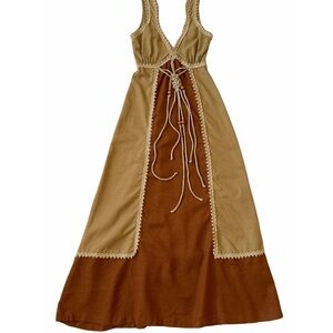 Vintage style macrame dress